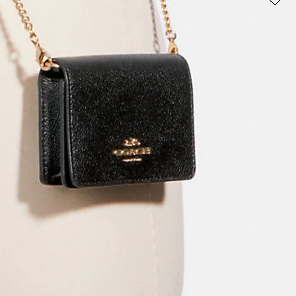 COACH BLACK LEATHER CROSSBODY - Picture 7 of 7